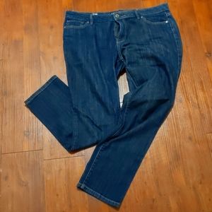 Dark wash Liz Claiborne straight jeans